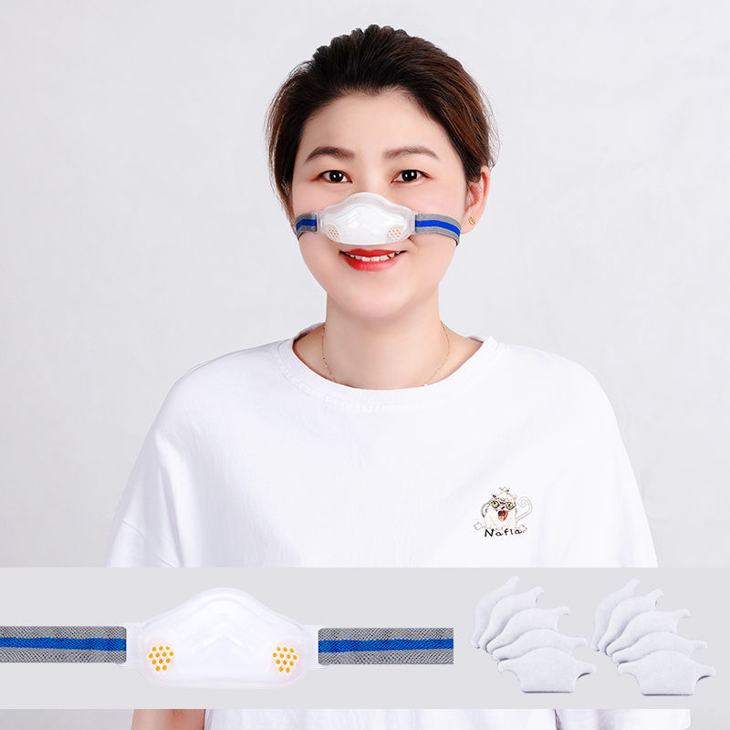 贝佳淑新品猪鼻子口罩双阀鼻罩夏工业粉尘口鼻罩花粉过敏尾气烟透气