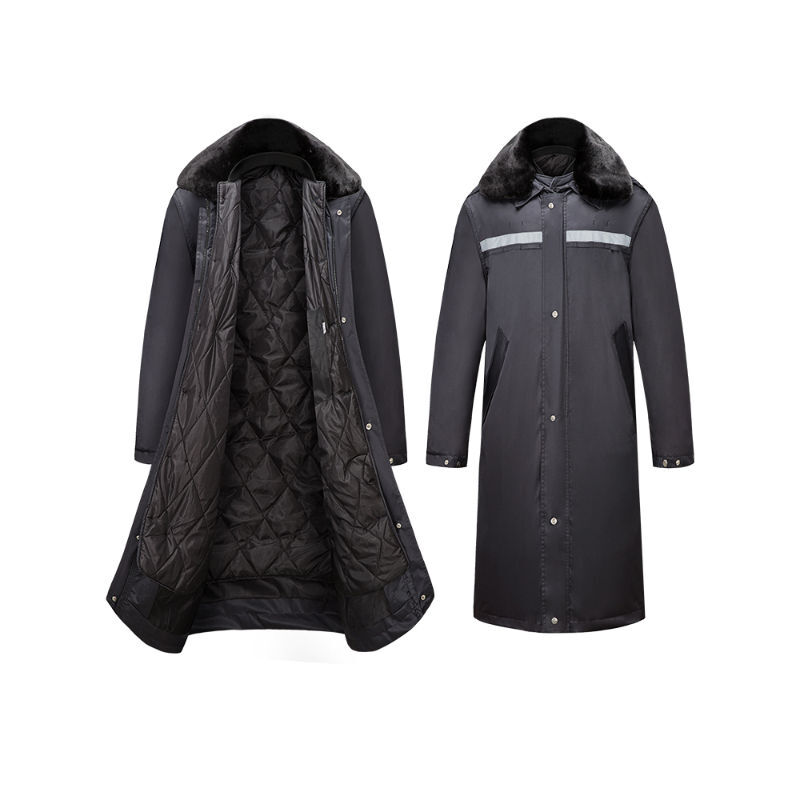 冷库防寒服警大衣辅警大衣男冬季长款加厚防寒劳保棉服中保安工作服