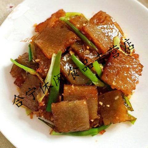 焖子河南禹州特产原味红薯粉水晶焖子闷子扁垛皮渣皮扎 450克*1包