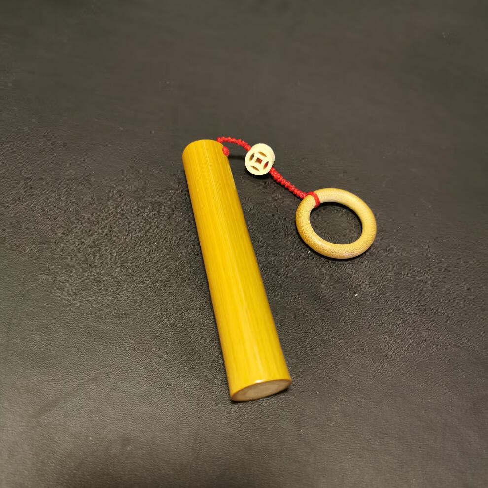 实心竹手把件竹雕带环老料玉竹挂件高密度精磨竹节小竹棍竹子把玩