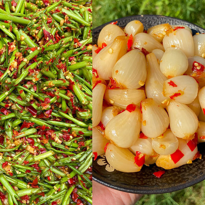 江西特产酸辣腌空心菜下饭菜拌面小菜腌菜酱菜咸菜香辣菜辣椒酱