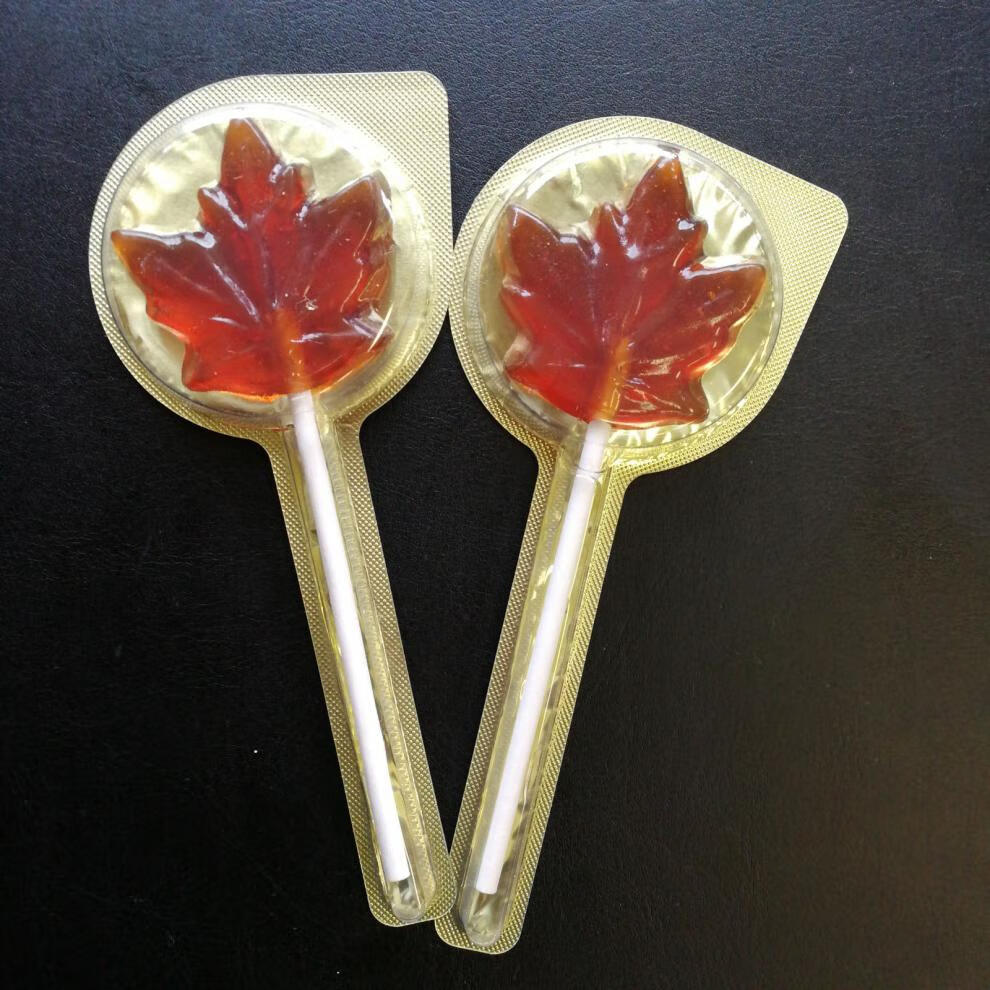 加拿大特产枫叶棒棒糖canada true枫糖浆零食宝宝可食用 10只原味