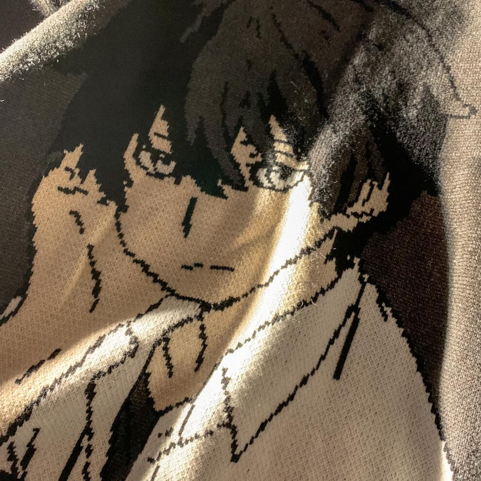 【日漫卡通毛衣男】全民男友动漫日系二次元学院风学生套头毛衣宽松