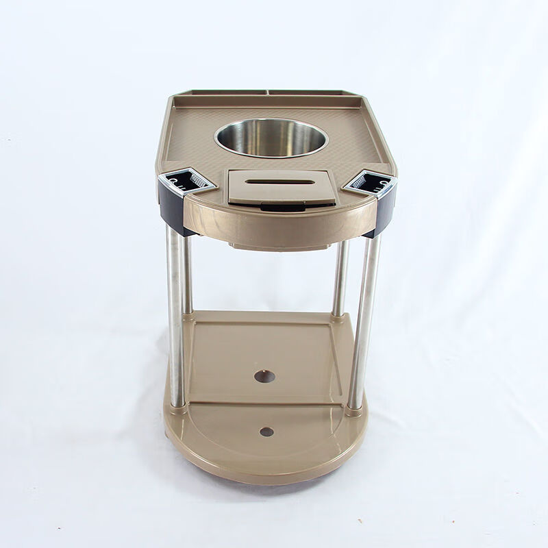 麻将机茶几棋牌室专用茶水架烟灰缸加厚塑料茶几桌角小几配件a8升级版