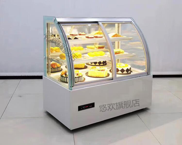 现货刺勋蛋糕冷藏展示柜商用慕斯水果风冷保鲜巧克力寿司熟食台式弧形