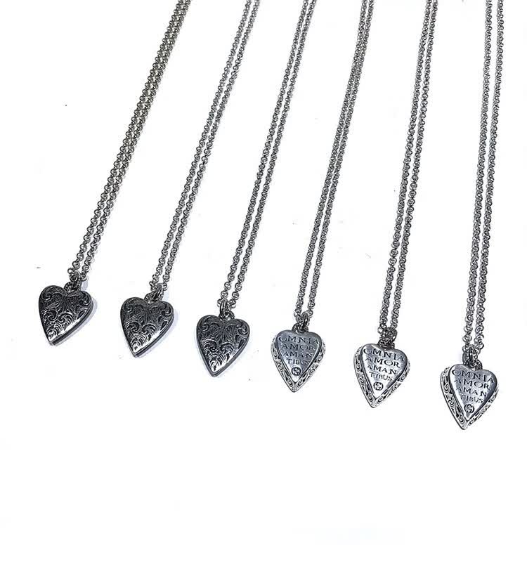 gucci 项链小精灵心行复古男女情侣款项链 leisure punk style吊坠