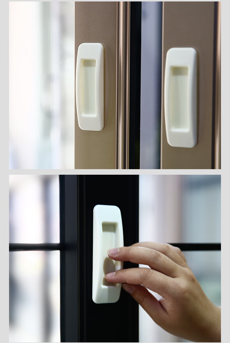 柯甄免打孔门把手手柄玻璃门移门窗户抽屉拉手推拉门柜门把手免钉粘贴