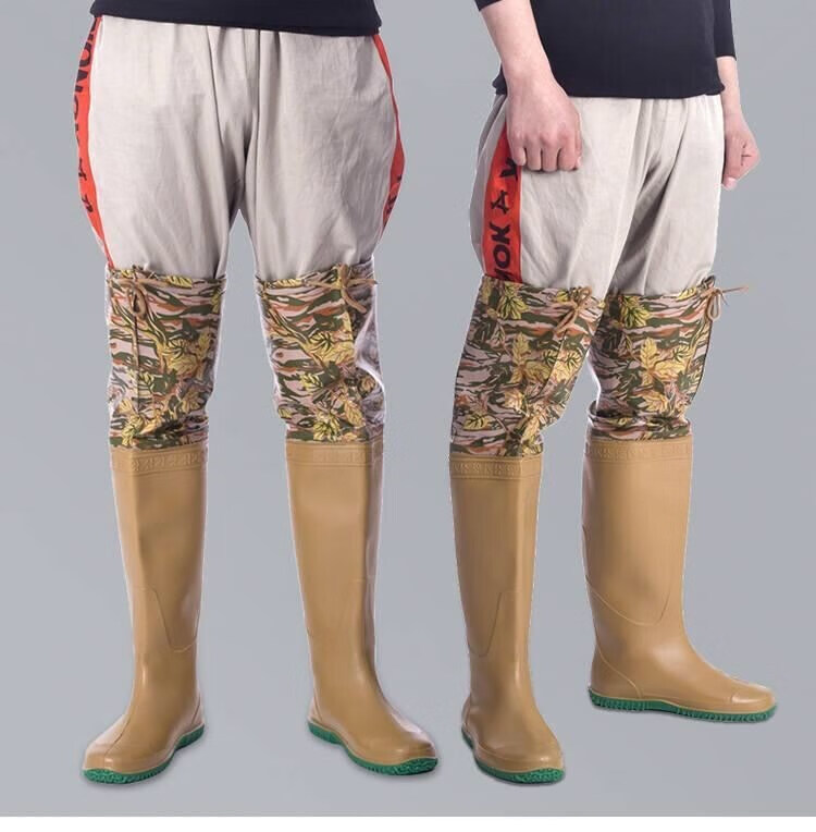 筒靴男防水过膝雨鞋稻田女下田插秧钓鱼捕鱼下水加厚户外涉水中高定制