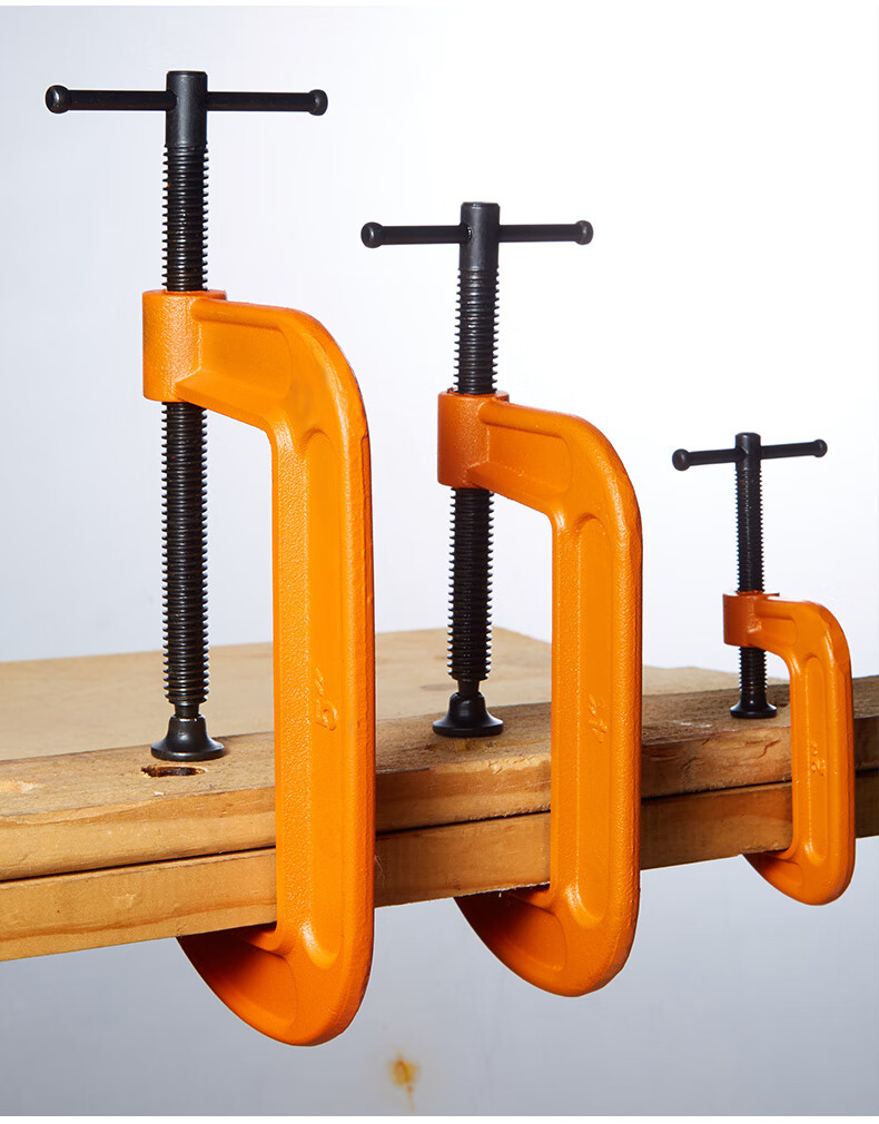 木工夹子c型夹g字夹钳强力重型a字夹f型夹子卡子夹具夹紧器 f夹-4寸