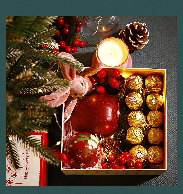 jd顺丰圣诞节礼物平安果圣诞果平安夜送男友送女友老师苹果礼盒平安果