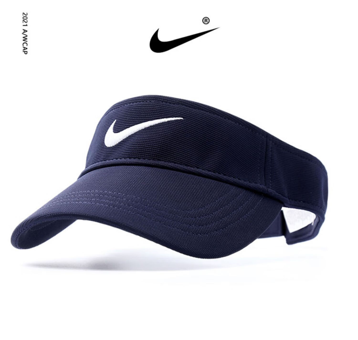 耐克(nike)旗舰店空顶帽遮阳帽防晒帽户外运动跑步无顶帽男女夏马拉松