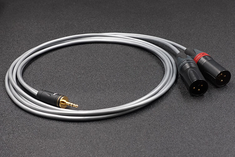 mps 5n单晶铜occ发烧级3.5mm转双卡农公音频线3.