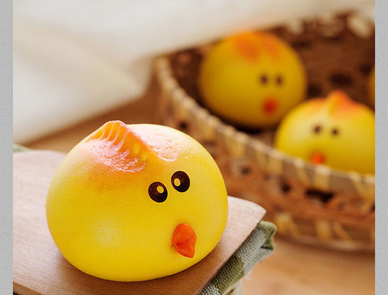 卡通包子馒头组合半成品可爱奶黄包豆沙包儿童早餐动物面点萌猫卡通包