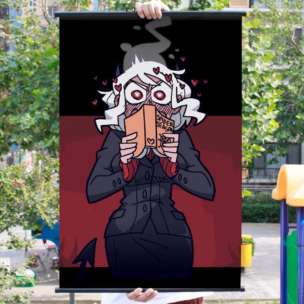helltaker周边布制挂画 ceo正义恶魔 路西法-ceo b款 布海报(无画轴)
