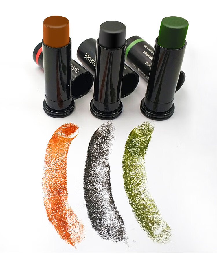 迷彩油cs户外 迷彩油 涂脸化妆伪装用品仿生油彩cs野战舞台儿童演出