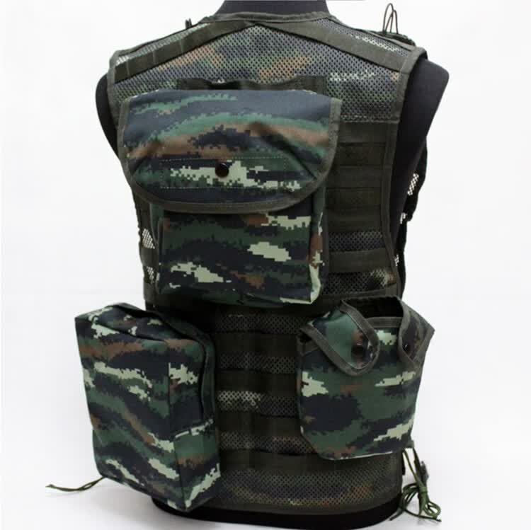 曼菲吾13式虎斑纹战术背心携行具战斗马甲作训装具野外cs背具虎斑迷彩
