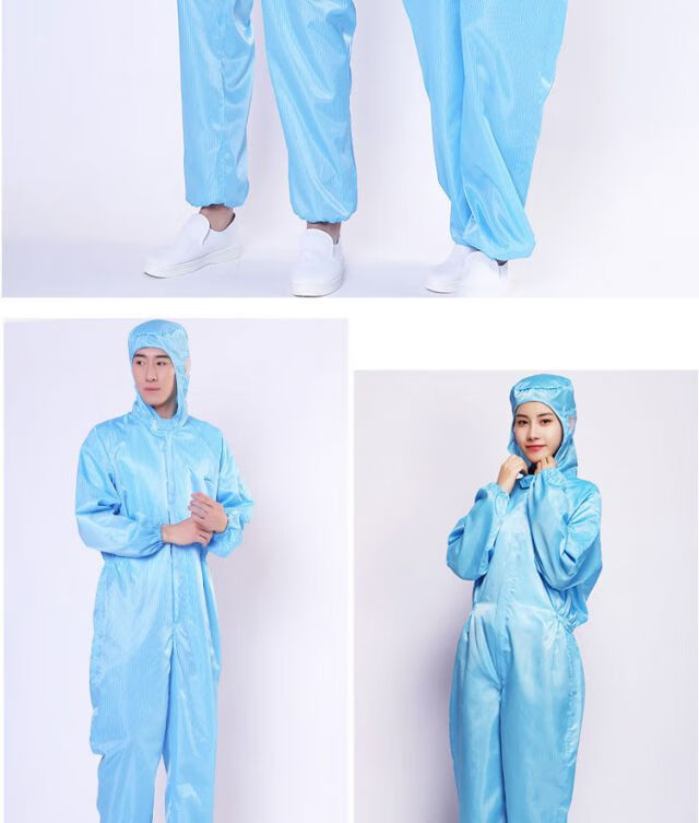 防尘服工作服大褂喷漆电子厂制食品厂无尘服静电衣白色分体立领175xl