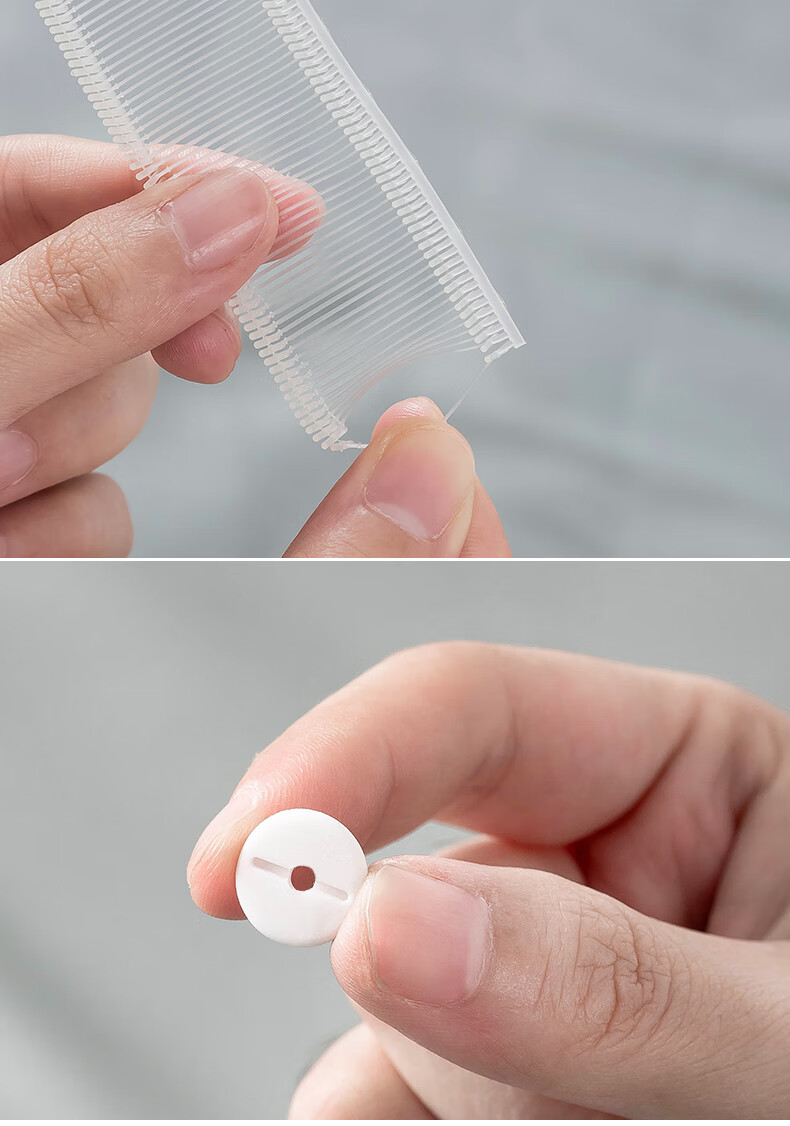 定被套防跑扣被单夹子 通用顶配版【推针器1把 白软扣72个 胶针900枚