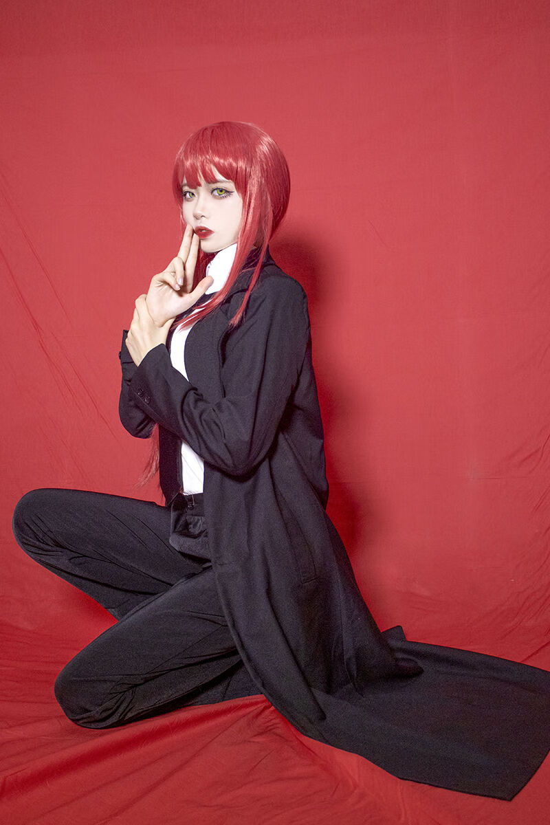 电锯人cos 玛奇玛cos服套装黑西装外套动漫cosplay服装 玛奇玛套装