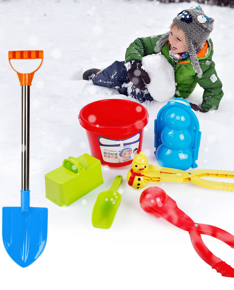 定做 儿童雪球夹子打雪仗神器 玩雪玩具堆雪人工具雪夹钳勺冬天夹雪球