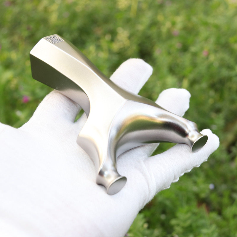 做工精细高品质高端全钛21钛合金新款扁皮弹弓天罡反曲高精准度飞虎