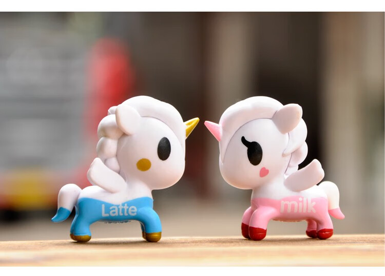 洞狮 独角兽盲盒可爱梦幻彩虹马小美人鱼少女心玩偶摆件桌面蛋糕装饰