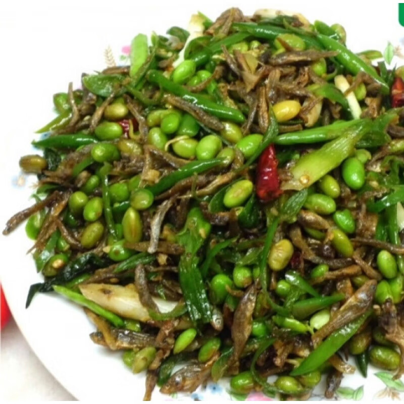 徐州邳州新沂辣椒炒小鱼豆粒辣椒鱼干马大姐特产半斤真空装