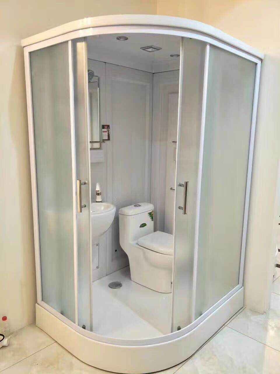 定制一体式淋浴房整体卫生间家用干湿分离浴室房农村洗浴沐浴房洗澡间