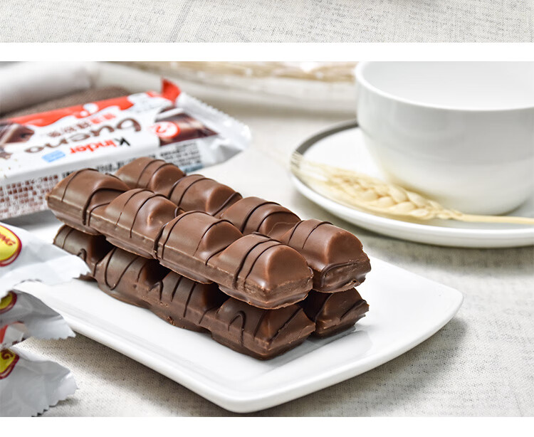 缤纷乐巧克力建达牛奶榛子榛果夹心威化零食 红色 缤纷乐【6袋×43g】