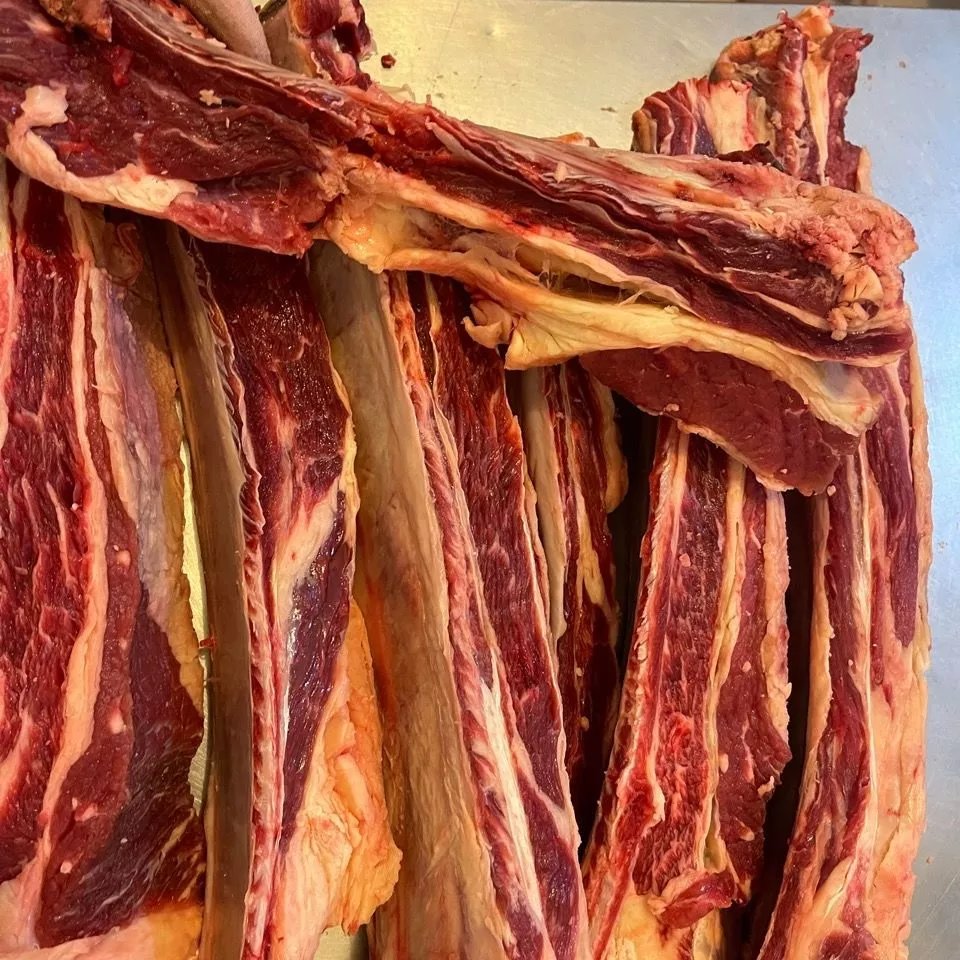 清真牛排骨牛肋骨牛骨汤生鲜牛肉冷冻牛骨带肉牛骨头昌隆福记 牛肋骨5