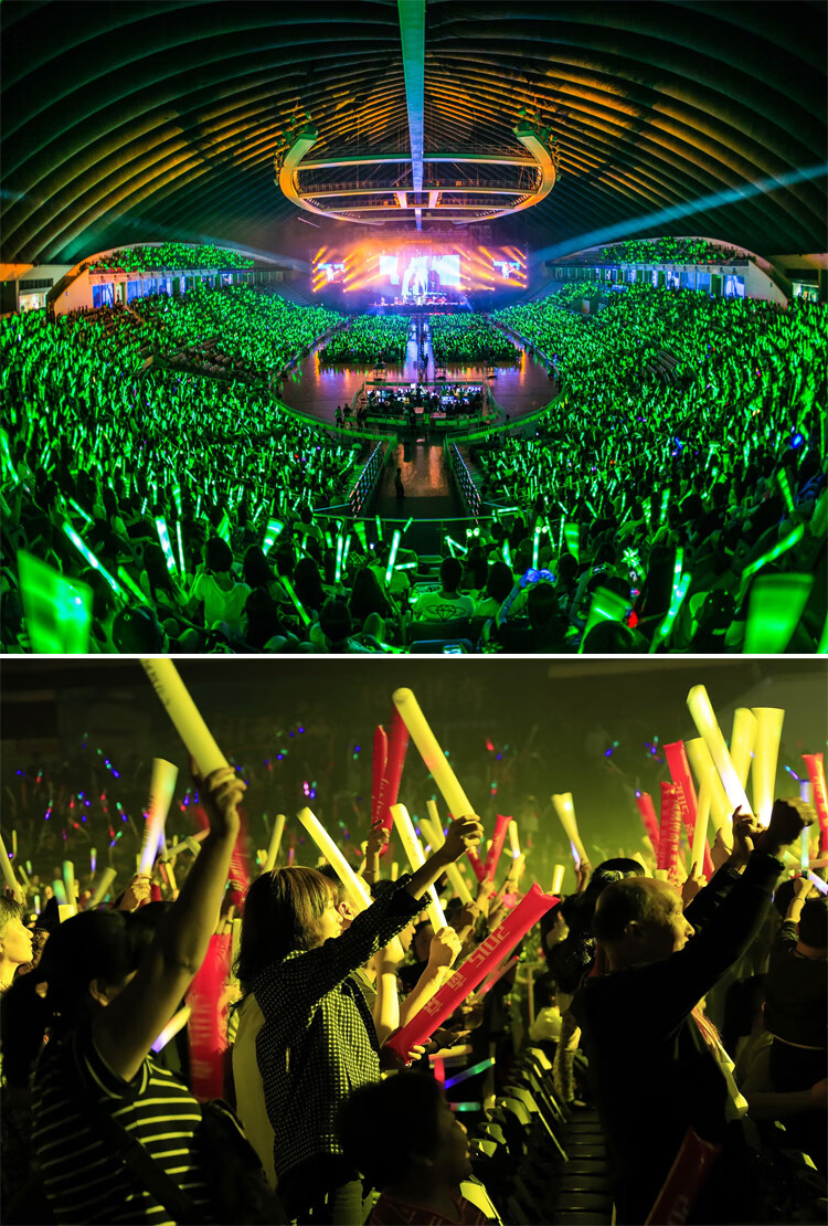 荧光棒演唱会发光棒棒糖玩具应援棒晚会银光棒夜光棒道具加油棒电子发