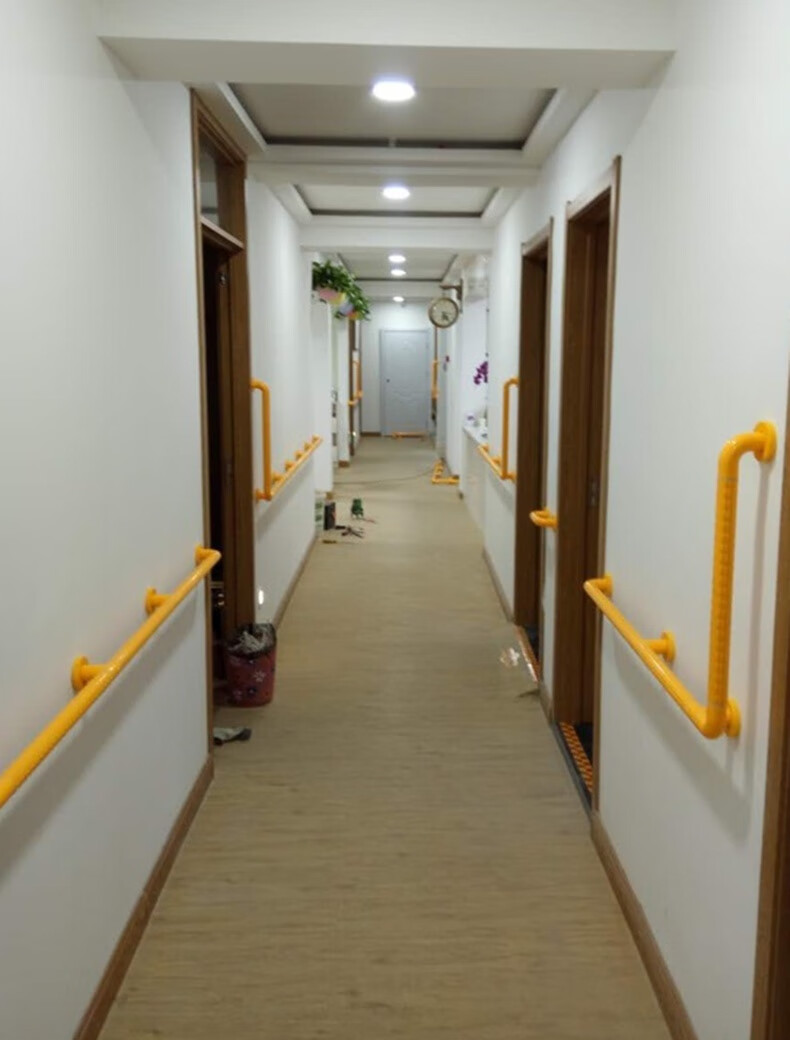 无障碍楼梯扶手栏杆医院养老院走廊扶手老人残疾人安全防滑拉手黄色35