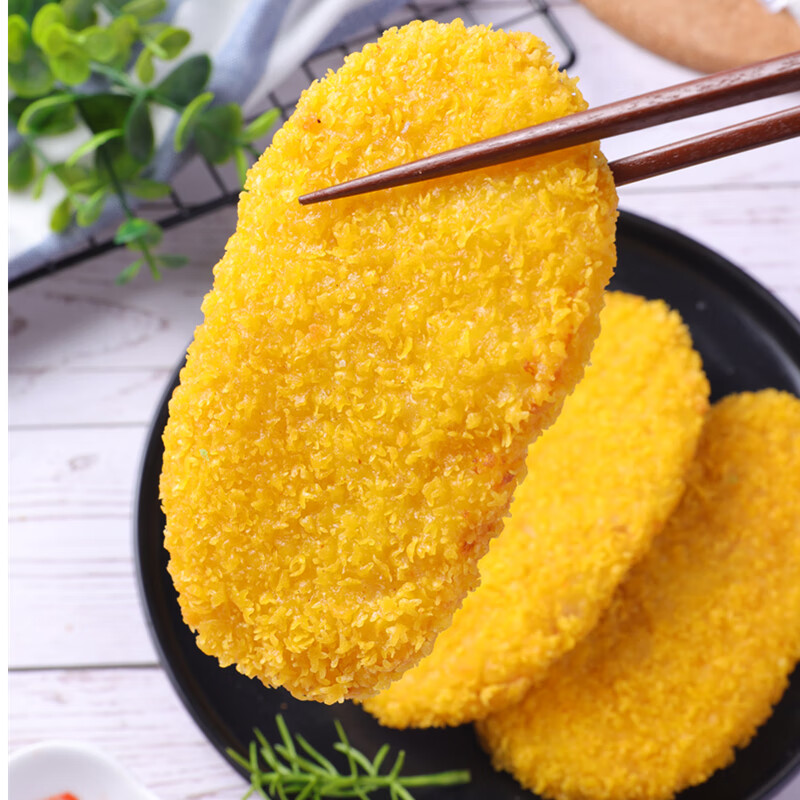 嘎嘎脆鸡排10片油炸半成品油炸半成品100g片裹粉鸡排饭休闲零食嘎嘎脆