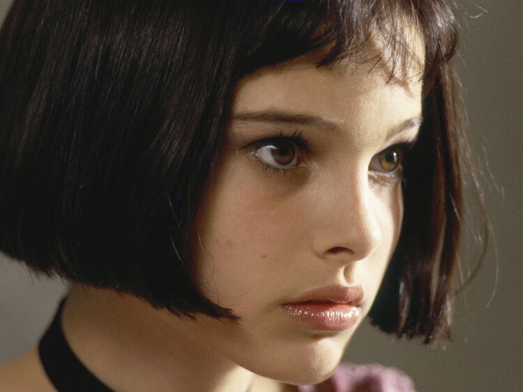 这个杀手不太冷玛蒂达同款女生短发 空气薄刘海bobo头短直发假发 棕色