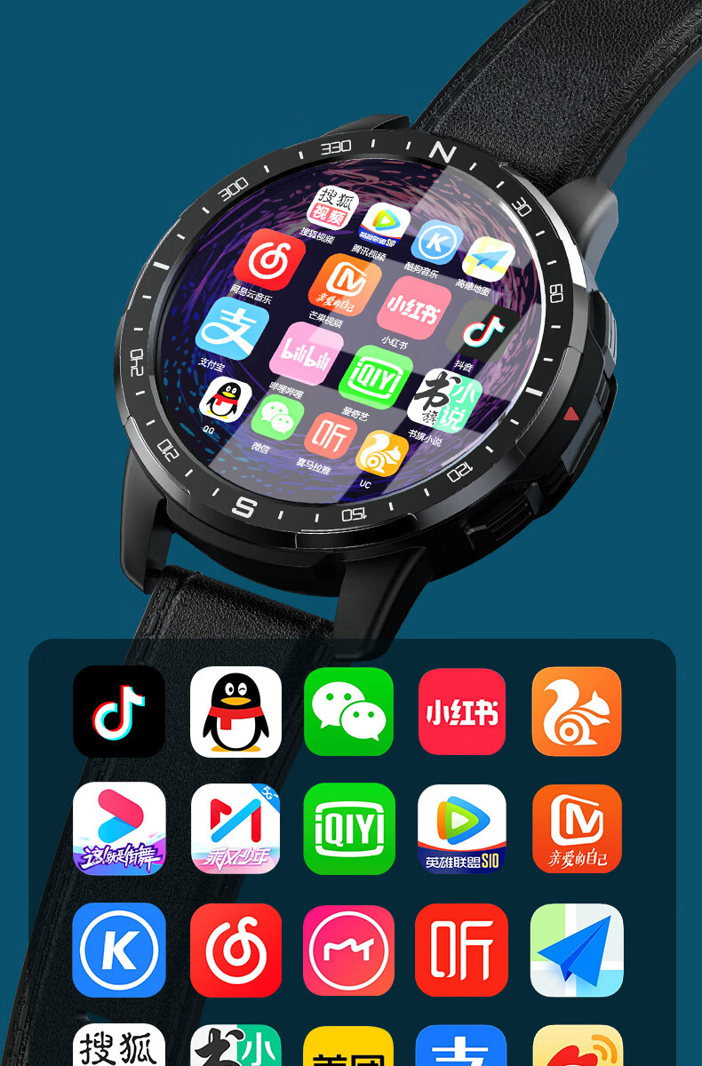 智能手表多功能可插卡4g上网电话手表离线支付下载app运动手表成年人