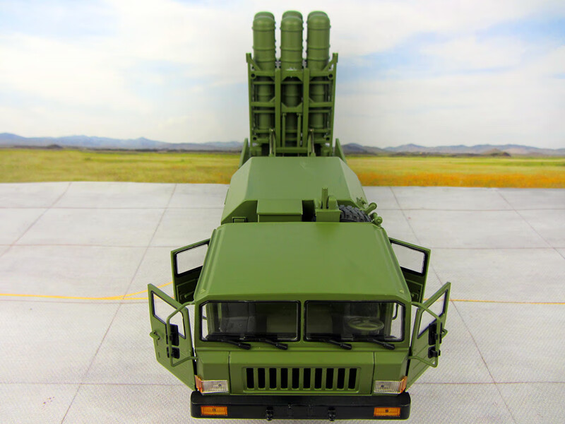 红旗16a导弹发射车防空导弹车航技红hq-16a中程导弹车模型 军绿色 型
