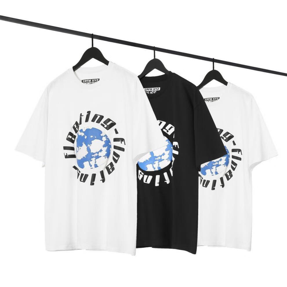 kanye west jesus is king耶稣侃爷高街男女t恤短袖 油画 黑色 xl