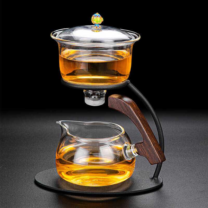 创意全半自动茶具玻璃套装懒人家用功夫茶杯子办公室会客泡茶神器自动