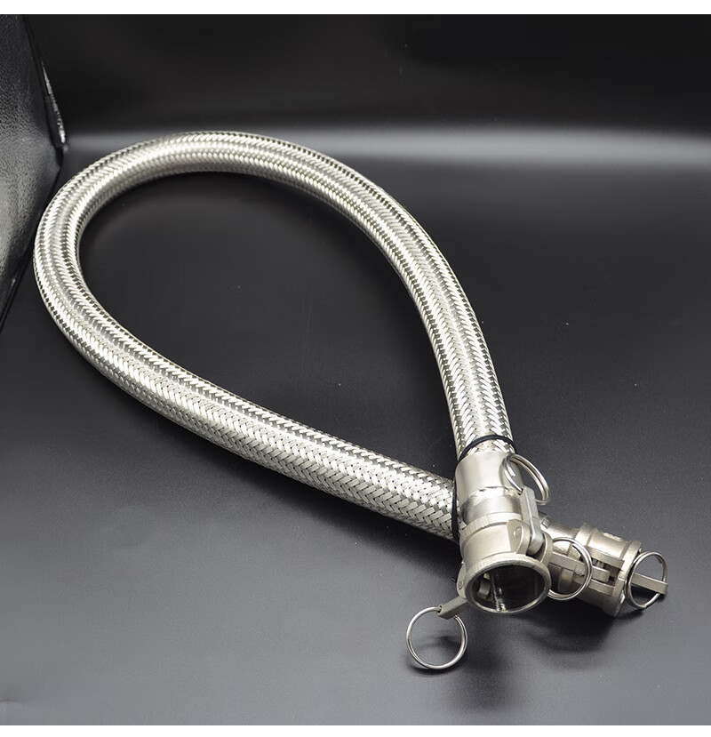 304不锈钢扳把式快速接头波纹管金属软管化工厂油罐车用软连接全304