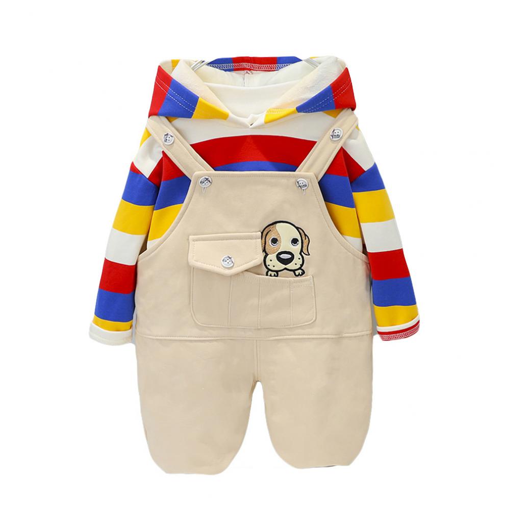 童装男女童秋冬季保暖加绒套装2020新款男女孩秋冬装宝宝小童婴童背带