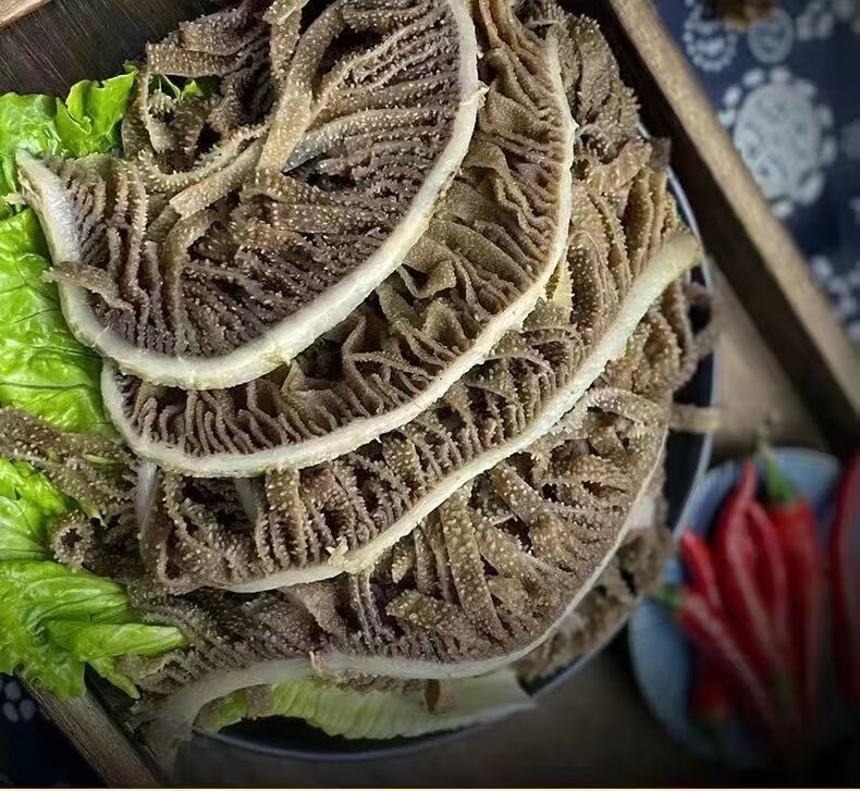 正宗四川火锅黑千层毛肚牛百叶一整箱千层肚牛肚叶片 1斤 【源头工厂