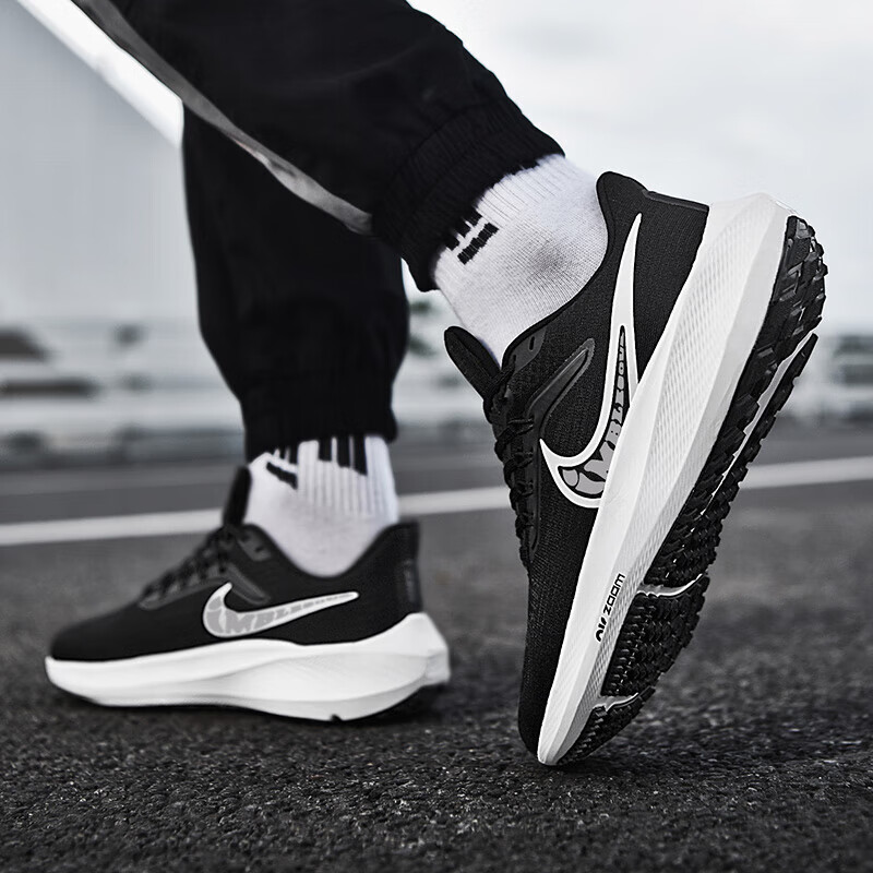 飞马37跑步鞋zoom气垫登月38男鞋防滑运动学生鞋39 飞马37代/黑白 39