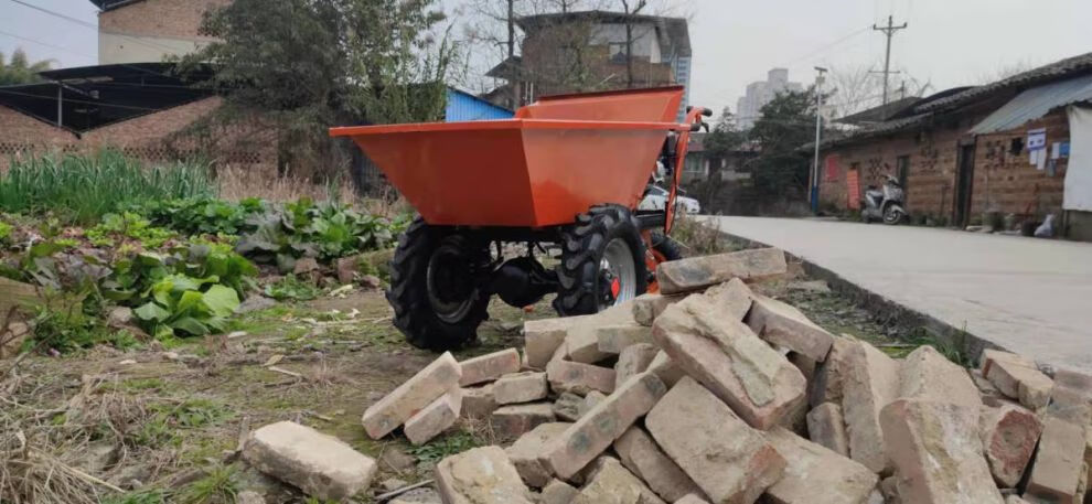 斗车轮子 手推车工地灰斗车轮子劳动 汽油灰斗运输斗车拉货爬坡车搬运