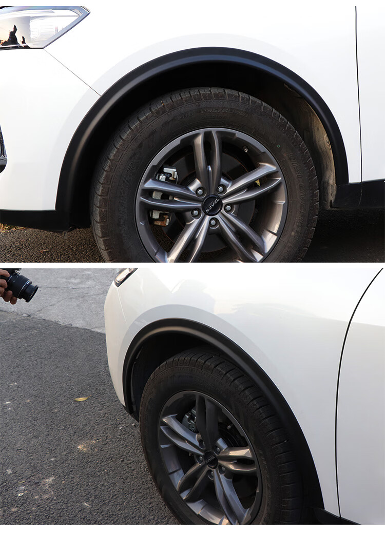 适用汽车轮眉改装通用防撞条防擦条加宽大包围宽体橡胶轮眉防刮贴挡泥