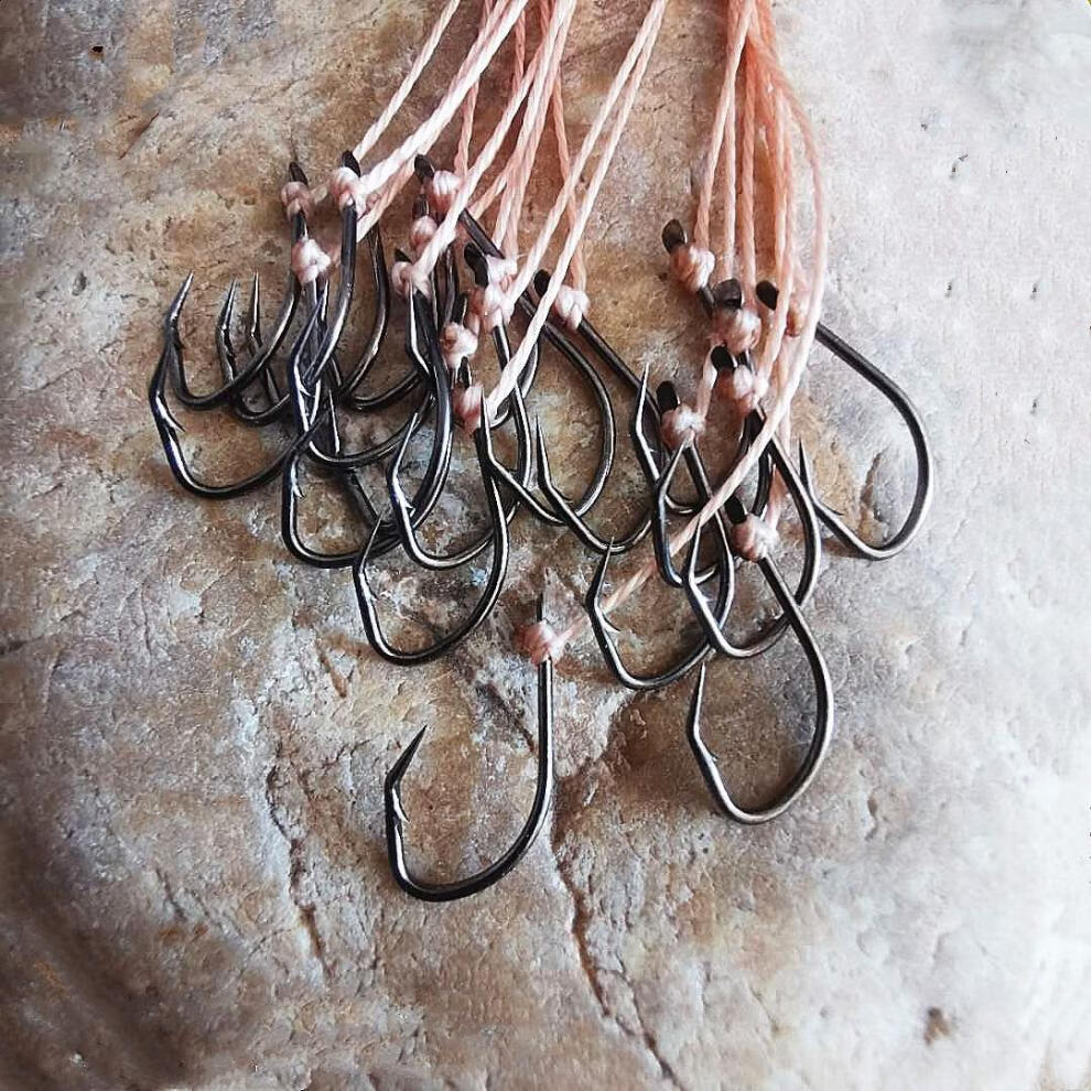 钓甲鱼钩鳖钩黄辣丁鱼钩黑鱼钩鲶鱼钩黄鳝钩歪嘴钩鳜鱼排钩 送线 50扣