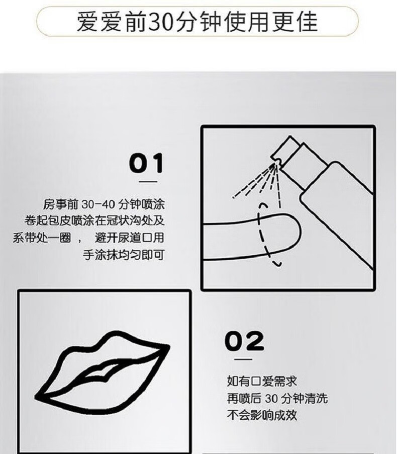 黑豹三代男用延时喷剂延时液不麻木持久不早射延时湿巾可口日本进口