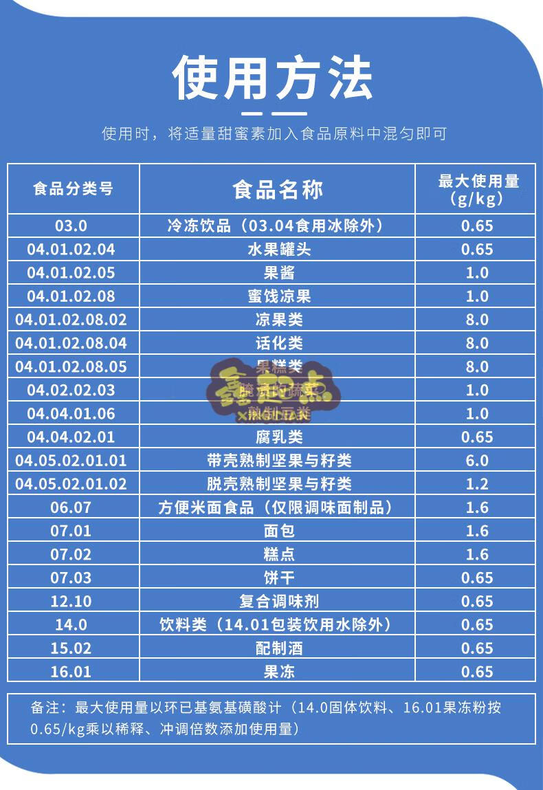 【年货送礼】甜蜜素食品添加剂蔗糖的50倍糖精甜味剂食品级食用原装