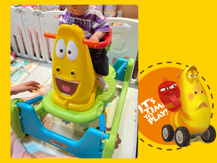 顺丰爆笑虫子蹦蹦车韩国儿童larva扭扭车宝宝溜溜车防侧翻音乐弹簧车