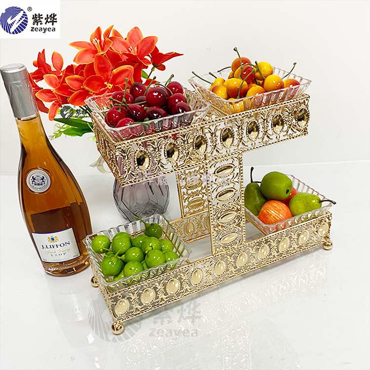 【闪电发货】led发光小吃盘子 酒吧ktv果盘创意夜场铁艺小吃盘led充电