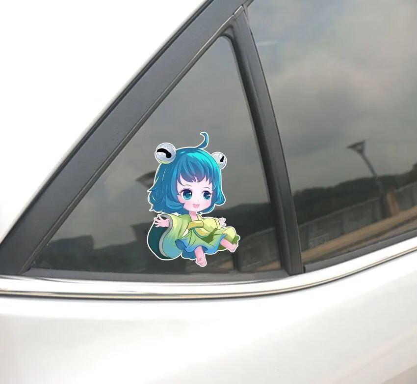 王者荣耀汽车个性蔡文姬贴纸卡通车贴划痕车门装饰定制车贴纸a款13cm